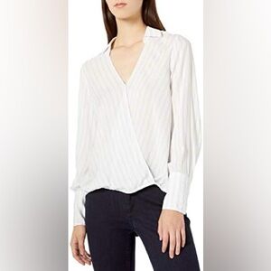 NWT BB Dakota Little Things Stripe Print Blouse